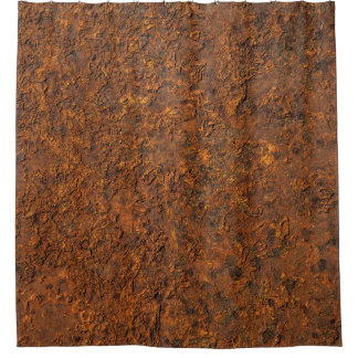 Rusty Metal: Textured Iron Aesthetics. Shower Curtain