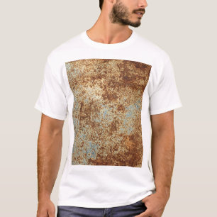 Rusty Metal: Textured Panel Background. T-Shirt