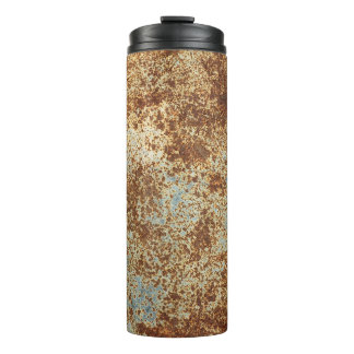 Rusty Metal: Textured Panel Background. Thermal Tumbler