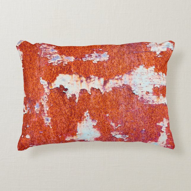 Rusty metal texturegrunge, textured, abstract, age decorative cushion (Front)