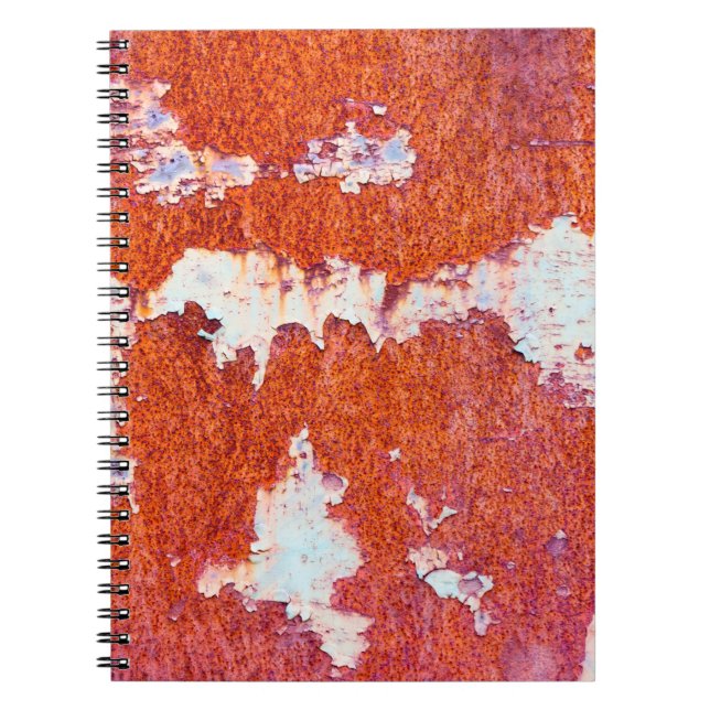 Rusty metal texturegrunge, textured, abstract, age notebook (Front)