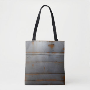 rusty metal tote bag