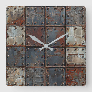 Rusty Metal Wall Clock