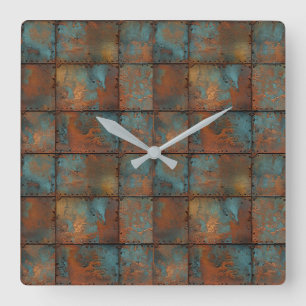 Rusty Metal Wall Clock
