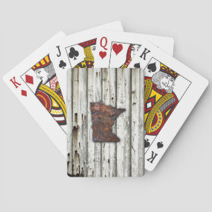 Rusty Minnesota Shape Playing Cards