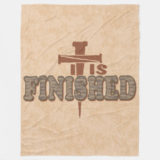 Rusty Nails Cross of Christ Christian Design Fleece Blanket
