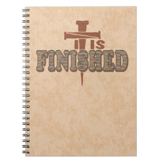 Rusty Nails Cross of Christ Christian Design Notebook