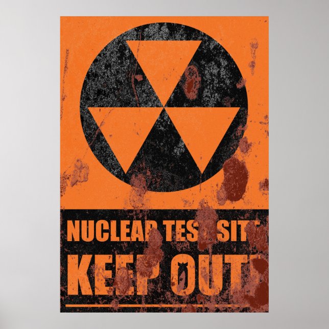 Rusty Nuclear Test Site Sign (Front)