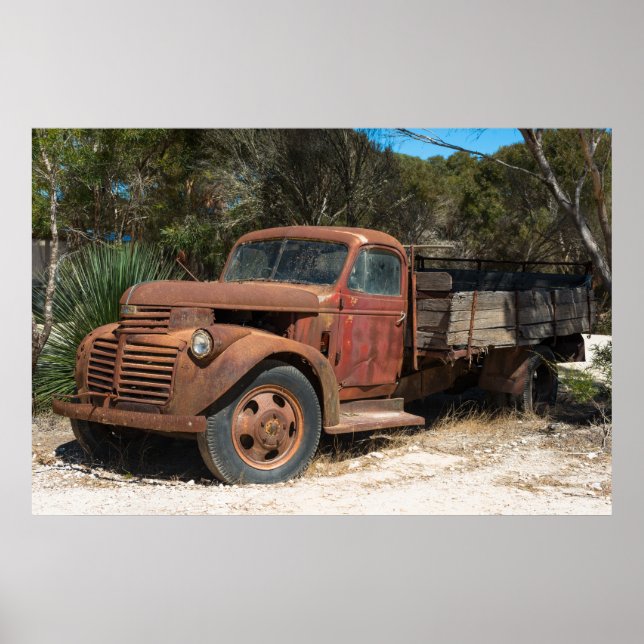 Rusty old truck poster (Front)