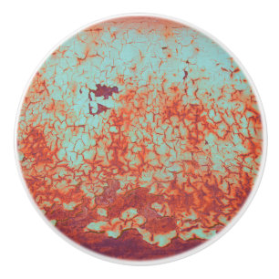 Rusty Peeling Paint Ceramic Knob