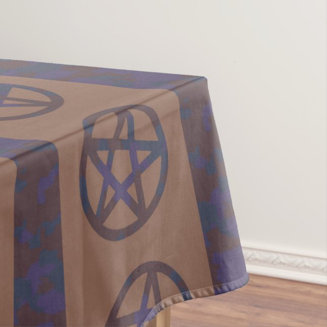 Rusty Pentagram Brown Tablecloth (In Situ)