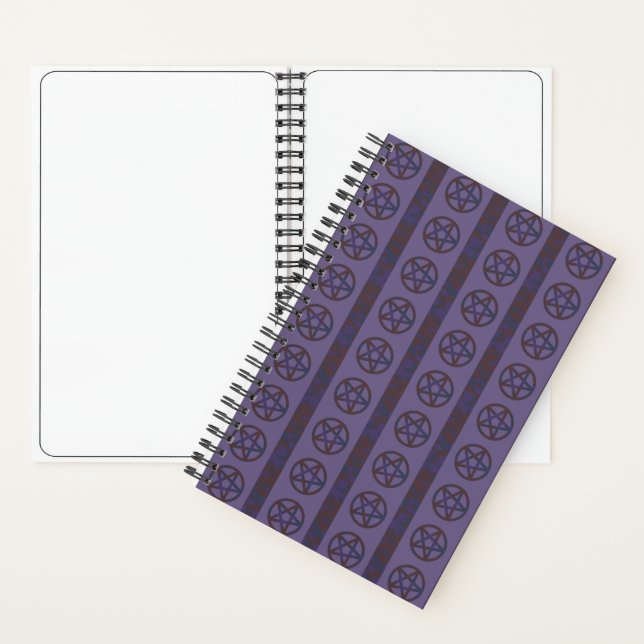 Rusty Pentagram Purple Notebook (Inside)