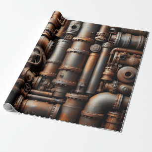 Rusty Pipes Wrapping Paper