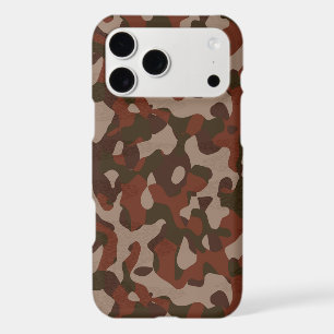 Rusty Red and Dark Olive Camo abstract