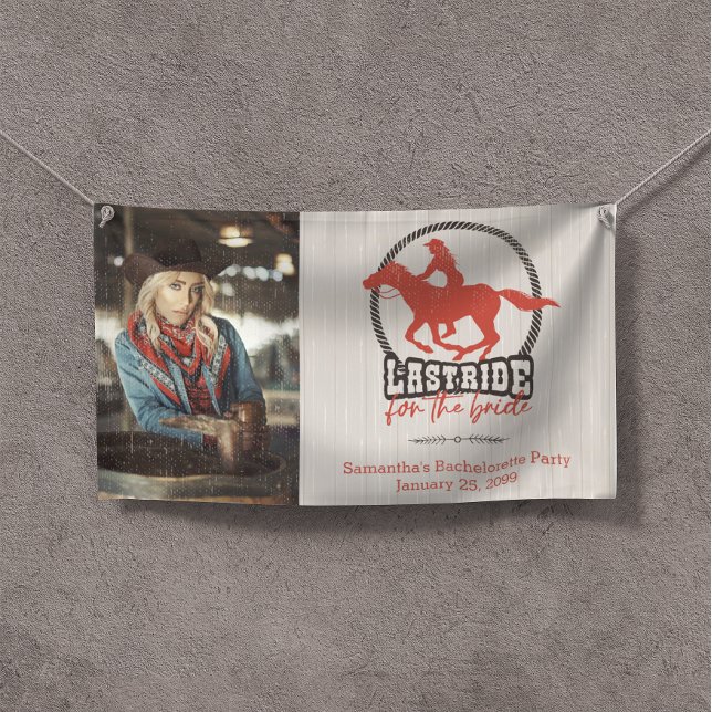 Rusty Red Last Ride For The Bride Banner (Creator Uploaded)