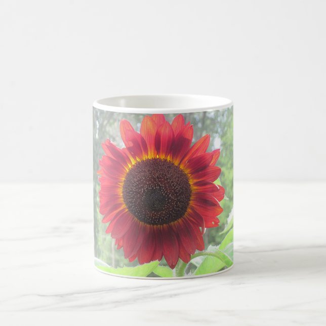 Rusty Red Sunflower Mug (Center)