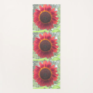 Rusty Red Sunflower Yoga Mat