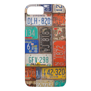 rusty retro license plates iPhone 8/7 case