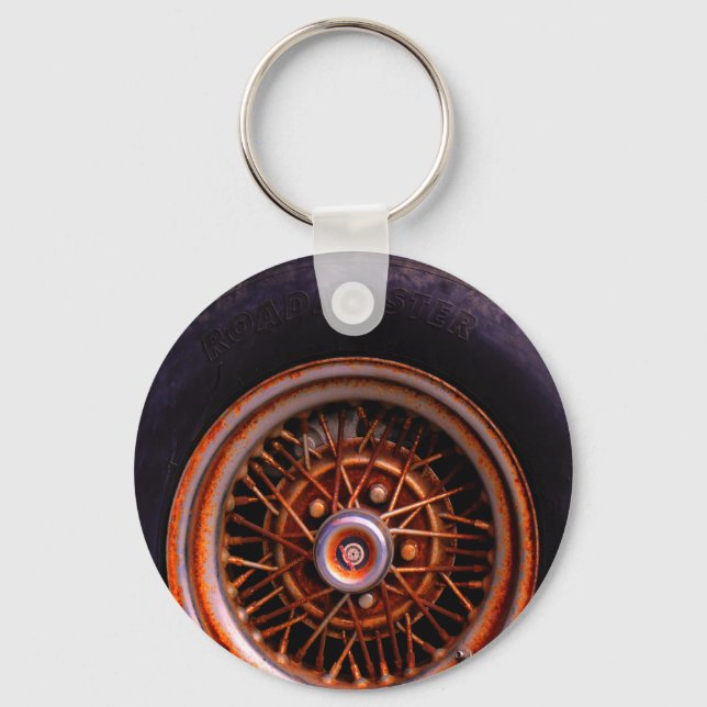 Rusty Roadmaster Tire Key Ring (Back)