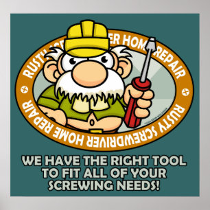 Rusty Screwdriver Poster