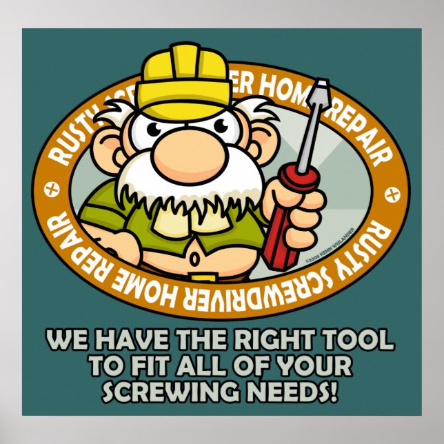 Rusty Screwdriver Poster (Front)