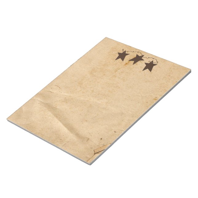 Rusty Stars Large Notepad (Angled)