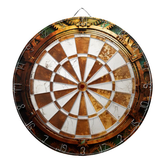 Rusty Steampunk Dartboard (Front)