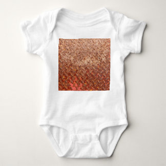 Rusty steel plate, grungy metal texture. baby bodysuit