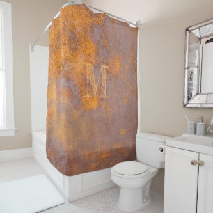 Rusty Steel Shower Curtain