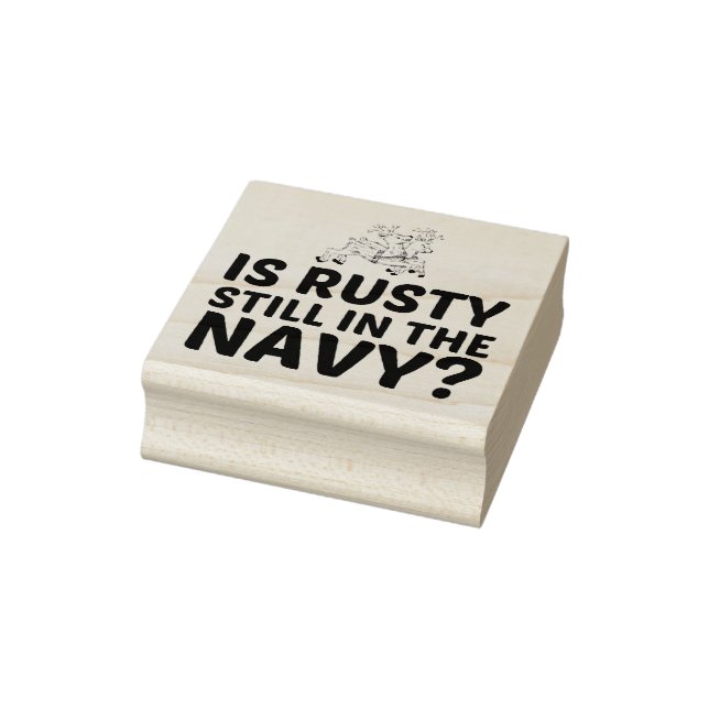 RUSTY STILL IN THE NAVY RUBBER STAMP (Stamp)