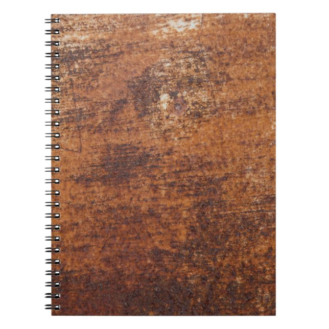 Rusty Textured Metal Surface Notebook (Front)