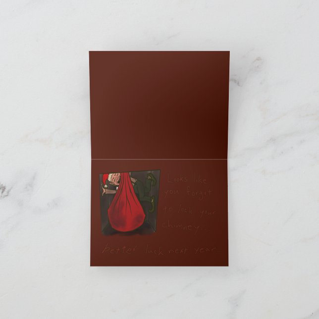 Rusty the Elf Thank You Card (Inside)