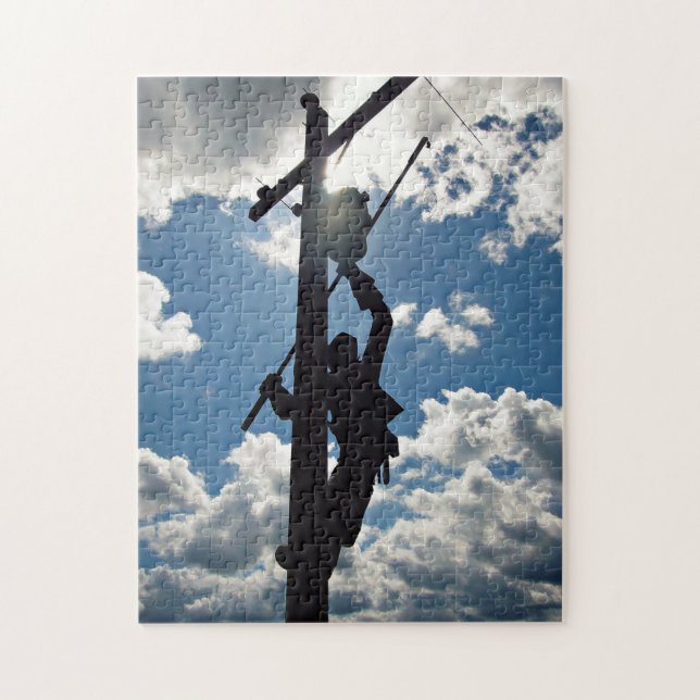 Rusty the Lineman Jigsaw Puzzle (Vertical)
