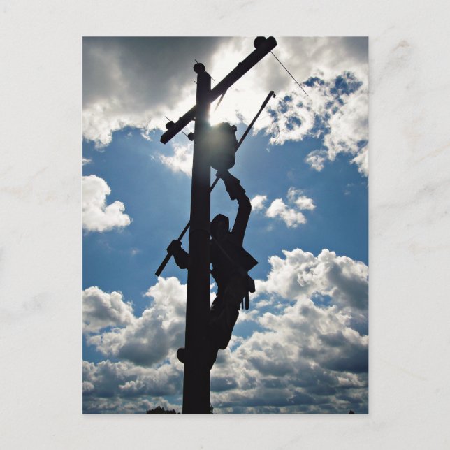 Rusty the Lineman Post Card (Front)