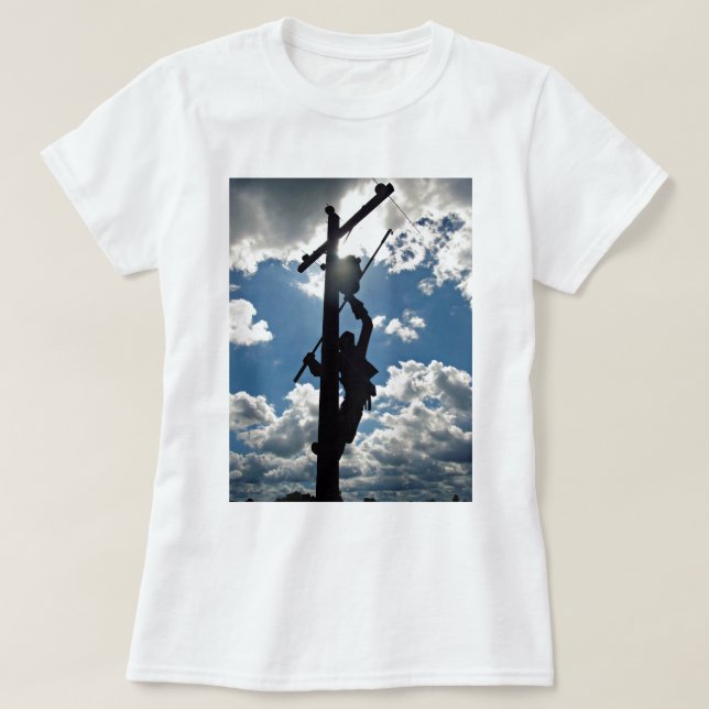 Rusty the Lineman T-Shirt (Design Front)
