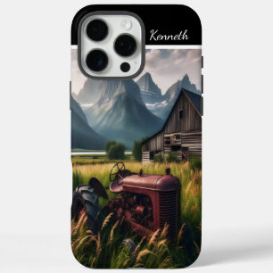 Rusty Tractor in Mountain Valley iPhone 16 Pro Max Case