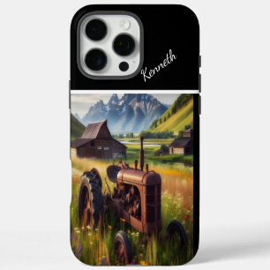 Rusty Tractor in Mountain Valley iPhone 16 Pro Max Case