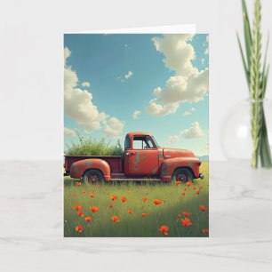 Rusty Truck Birthday Card