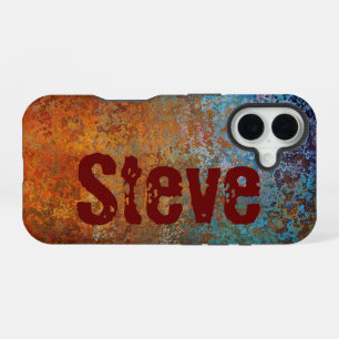 Rusty, Verdigris, Grunge Steampunk Personalised iPhone 16 Case