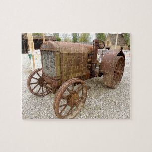 Rusty vintage tractor jigsaw puzzle
