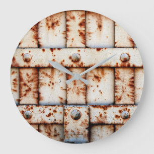Rusty Wall Large Clock