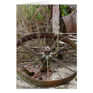Rusty Wheels in a Junk Pile