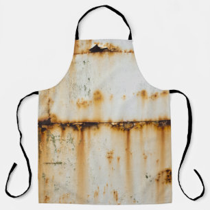 Rusty White Metal: Textured Surface Apron
