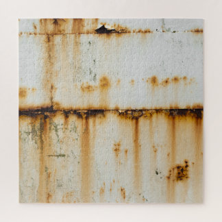 Rusty White Metal: Textured Surface Jigsaw Puzzle