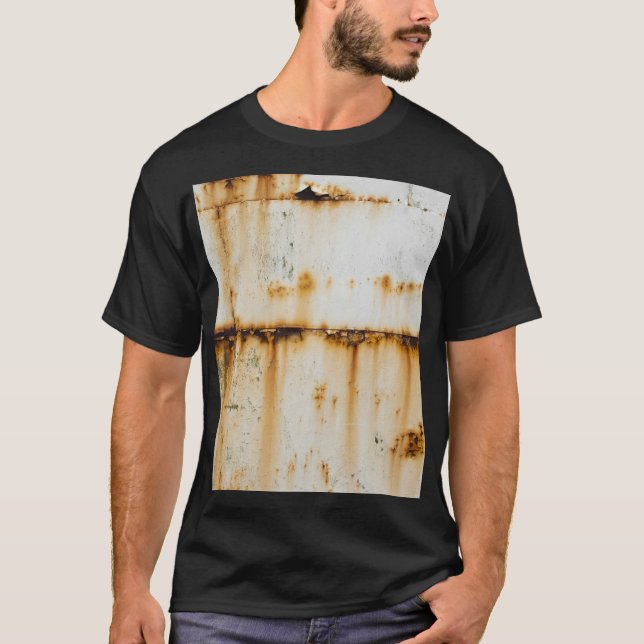Rusty White Metal: Textured Surface T-Shirt (Front)