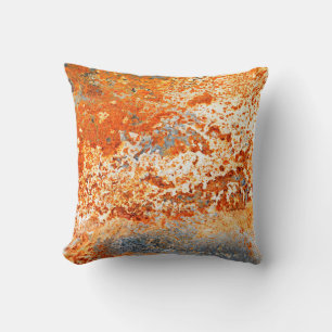 Rusty Zinc grunge background Cushion