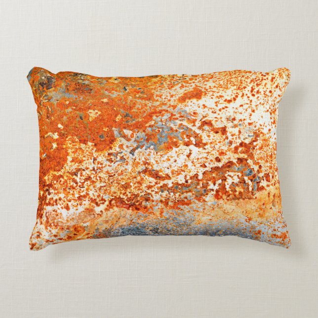 Rusty Zinc grunge background Decorative Cushion (Front)