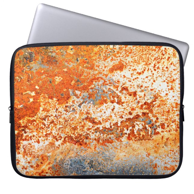 Rusty Zinc grunge background Laptop Sleeve (Front)