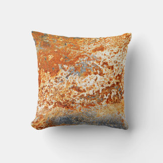 Rusty zinc: grunge texture background. cushion