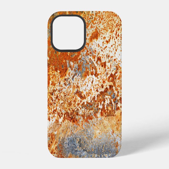Rusty zinc: grunge texture background. iPhone case (Back)